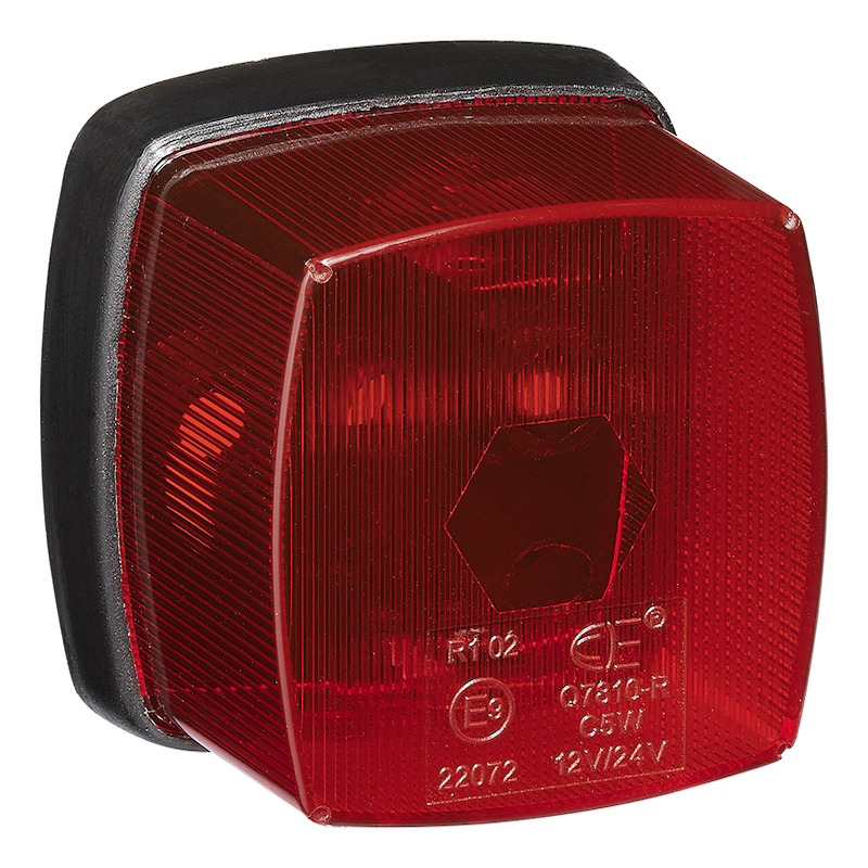 LED Positionsleuchte Begrenzungsleuchte 12/24V rot L/B/H 72 x 32 x