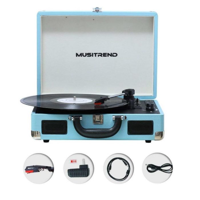 MUSITREND Plattenspieler Schallplattenspieler Turntable Riemenget zoll-lager.de – Bild 10