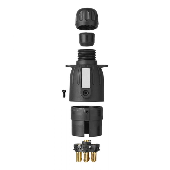 Anhänger Stecker 7-polig PVC mit Magnet – Bild 2