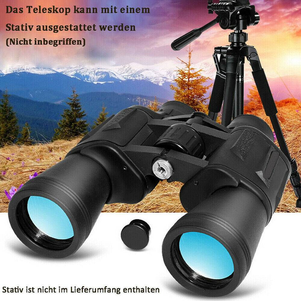 DAXGD 10 x 50 Fernglas Wasserdicht High Power und High Definition Fernglas Teleskop mit Micro Night Vision für Camping Jagd 