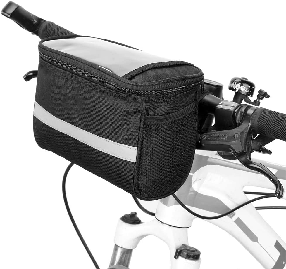 Kaufe Zusammenklappbare Fahrrad-Lenkertasche, multifunktionale  Fahrrad-Fronttasche, isolierte Fahrradkorbtasche mit Regenschutz