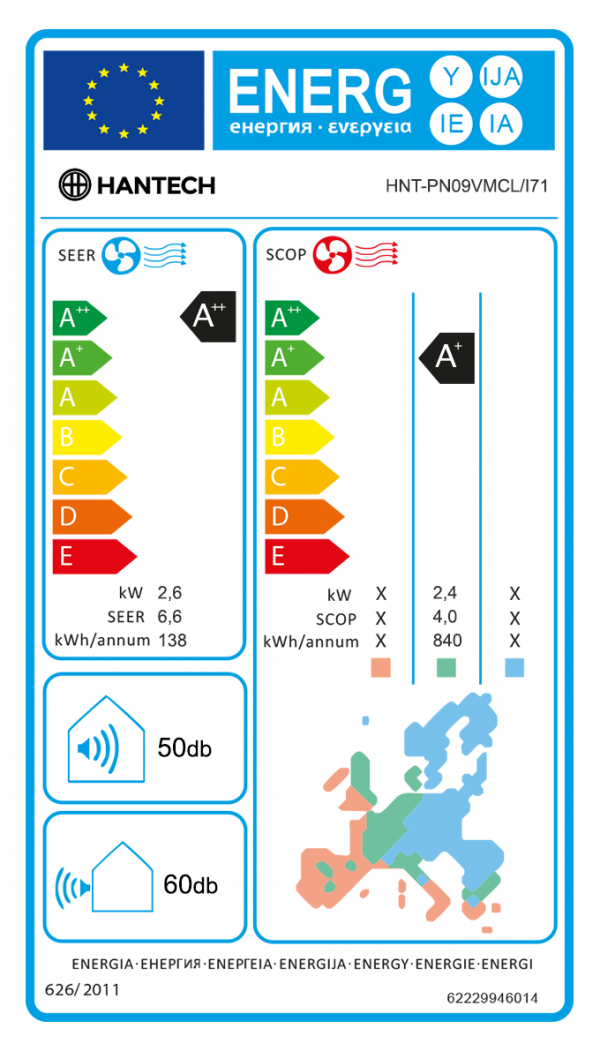 9000 BTU Split Klimaanlage R32 Klimagerät 2,6 kW Klima | Zoll Lager