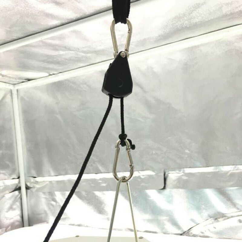 Fahrradlift Gebäck Flaschenzug mit Ratsche und Seil Set von 2 Stück 136 kg – Bild 4