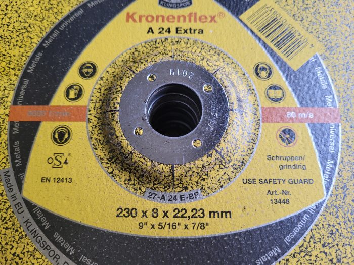 Klingspor Metall 10 x Schruppscheiben A 24 Extra 230 × 8 × 22,23 mm 13448 – Bild 5
